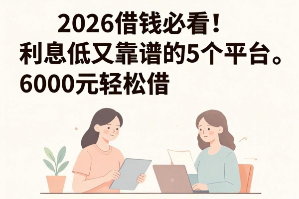 2026借钱必看！利息低又靠谱的5个平台，6000元轻松借