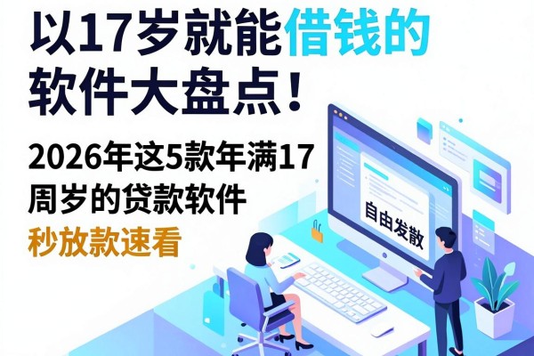 17岁就能借钱的软件大盘点!2026年这5款年满17周岁的贷款软件秒放款速看