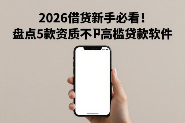 2026借贷新手必看!盘点5款资质要求不高的小额低门槛贷款软件