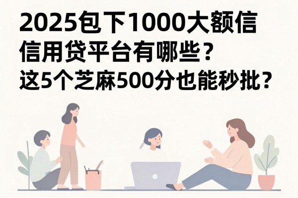 2025包下1000大额信用贷平台有哪些?这5个芝麻500分也能秒批