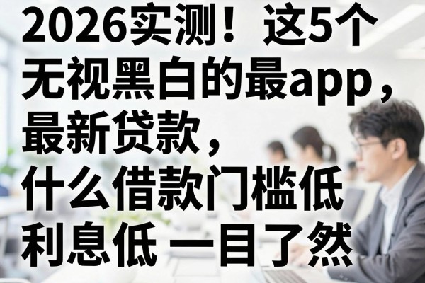 2026实测!这5个无视黑白的最新贷款app,什么借款门槛低利息低一目了然