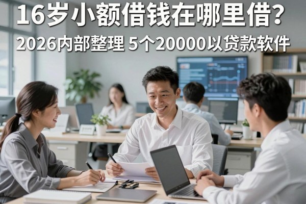 16岁小额借钱在哪里借?2026内部整理5个20000以内不查小额贷款软件