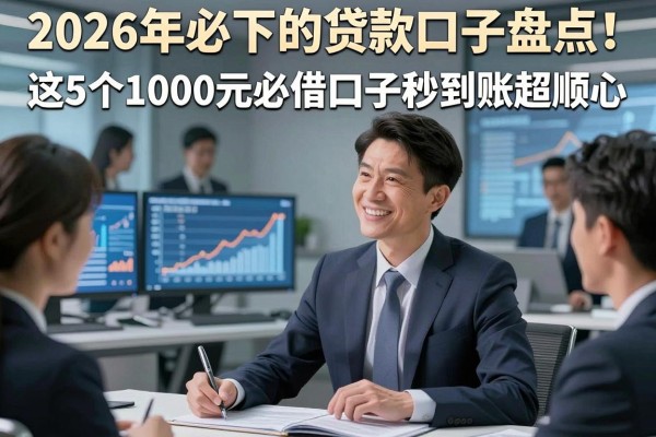 2026年必下的贷款口子盘点!这5个1000元必借口子秒到账超顺心