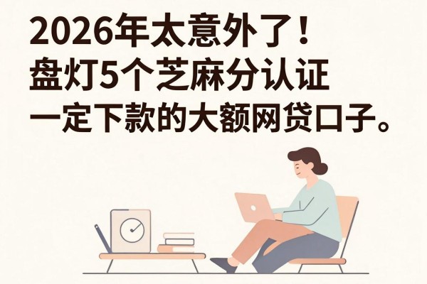 2026年太意外了！盘点5个芝麻分认证、一定下款的大额网贷口子
