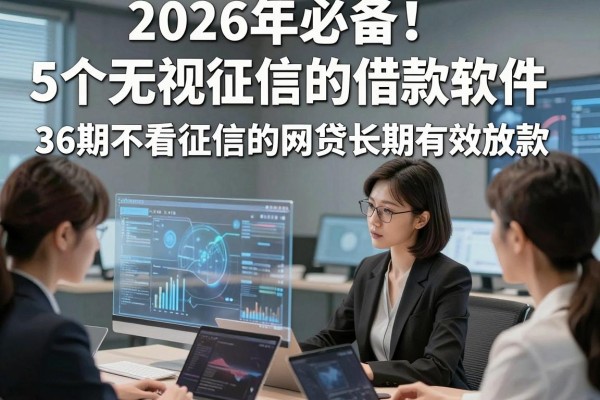 2026年必备!5个无视征信的借款软件,36期不看征信的网贷长期有效放款
