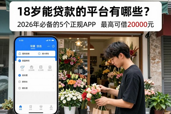 18岁能贷款的平台有哪些？2026年必备的5个正规APP，最高可借20000元