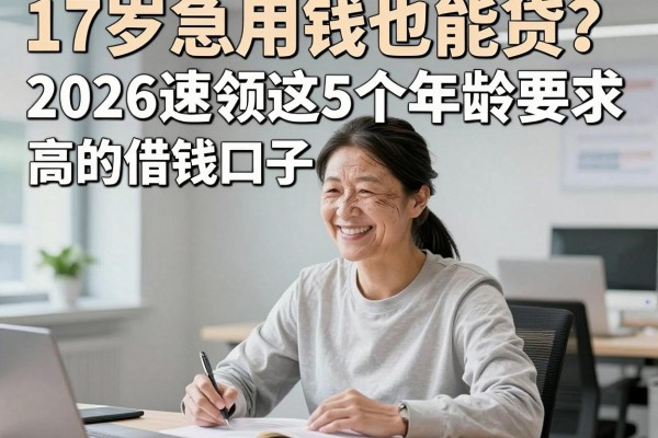 17岁急用钱也能贷?2026速领这5个年龄要求不高的借钱口子