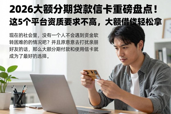 2026大额分期贷款信用卡重磅盘点！这5个平台资质要求不高，大额借款轻松拿