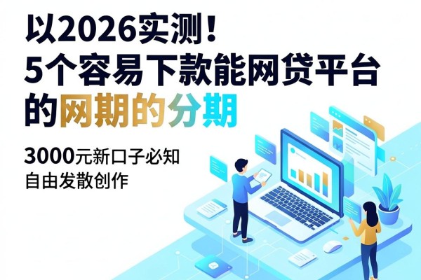 2026实测!5个容易下款能分期的网贷平台,3000元秒批新口子必知