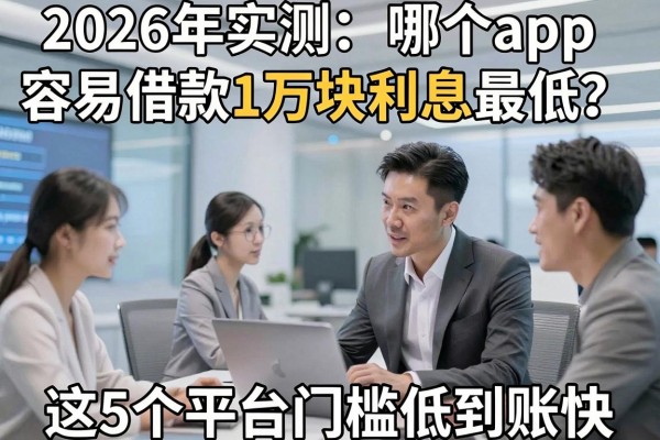 2026年实测：哪个app容易借款1万块利息最低？这5个平台门槛低到账快