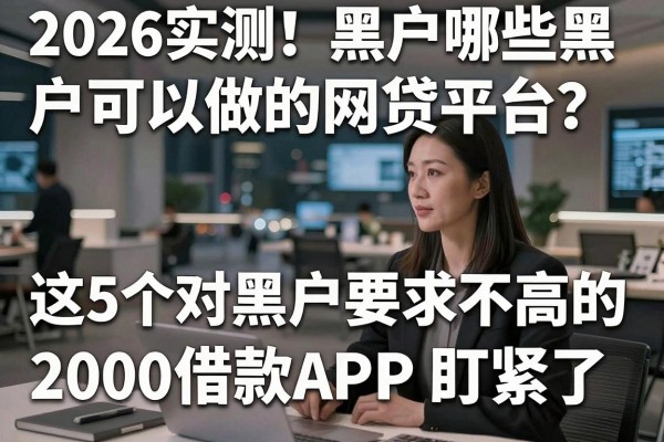 2026实测!黑户哪些黑户可以做的网贷平台?这5个对黑户要求不高的2000借款APP盯紧了