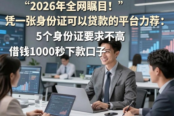 2026年全网瞩目!凭一张身份证可以贷款的平台力荐:5个身份证要求不高、借钱1000秒下款口子
