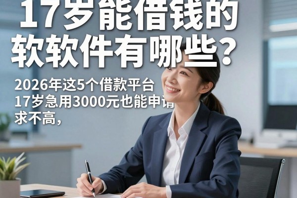 17岁能借钱的软件有哪些？2026年这5个借款平台对年龄要求不高，17岁急用3000元也能申请