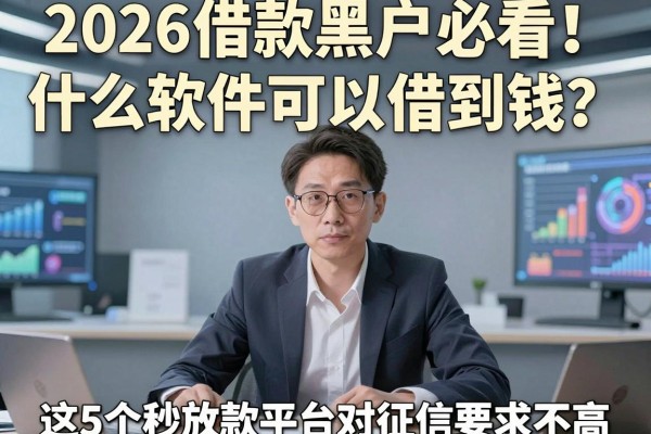 2026借款黑户必看！什么软件可以借到钱？这5个秒放款平台对征信要求不高