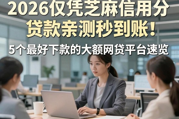 2026仅凭芝麻信用分贷款亲测秒到账！5个最好下款的大额网贷平台速览