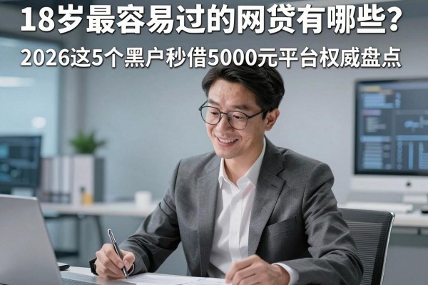 18岁最容易过的网贷有哪些？2026这5个黑户秒借5000元平台权威盘点