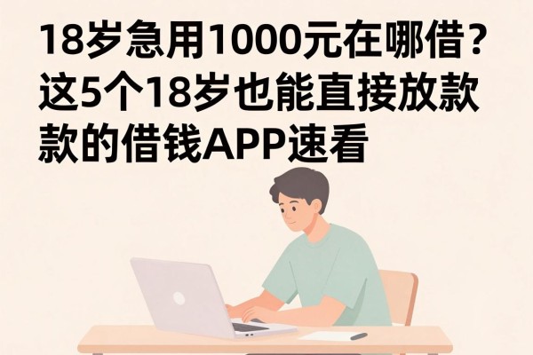 18岁急用1000元在哪借？这5个18岁也能直接放款的借钱APP速看