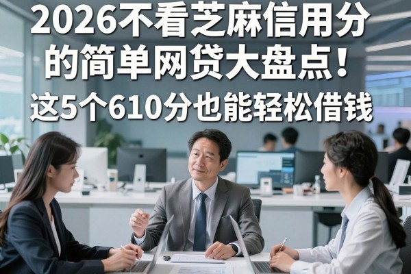 2026不看芝麻信用分的简单网贷大盘点！这5个610分也能轻松借钱