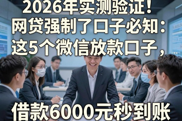 2026年实测验证!网贷强制了口子必知:这5个微信放款口子,借款6000元秒到账