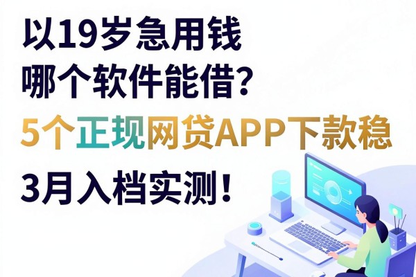 19岁急用钱哪个软件能借?这5个正规网贷APP下款稳,3月入档实测!
