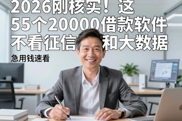 2026刚核实!这5个20000借款软件不看征信和大数据,急用钱速看