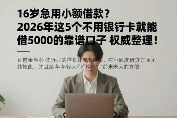 16岁急用小额借款?2026年这5个不用银行卡就能借5000的靠谱口子权威整理!