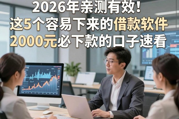 2026年亲测有效！这5个容易下来的借款软件，2000元必下款的口子速看