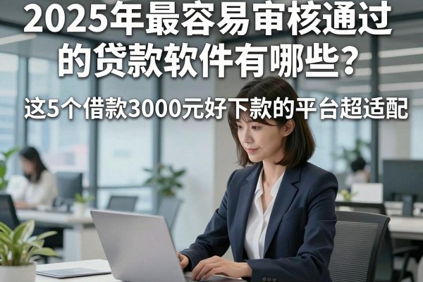 2025年最容易审核通过的贷款软件有哪些?这5个借款3000元好下款的平台超适配!