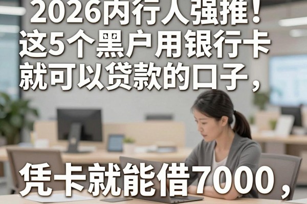 2026内行人强推！这5个黑户用银行卡就可以贷款的口子，凭卡就能借7000