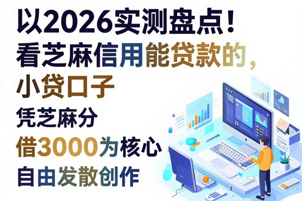 2026实测盘点!这5个看芝麻信用能贷款的小贷口子,凭芝麻分轻松借3000