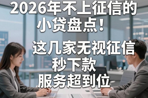 2026年不上征信的小贷盘点！这几家无视征信秒下款，服务超到位