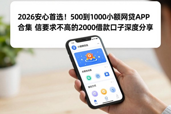 2026安心首选！500到1000小额网贷APP实测合集，附征信要求不高的2000借款口子深度分享