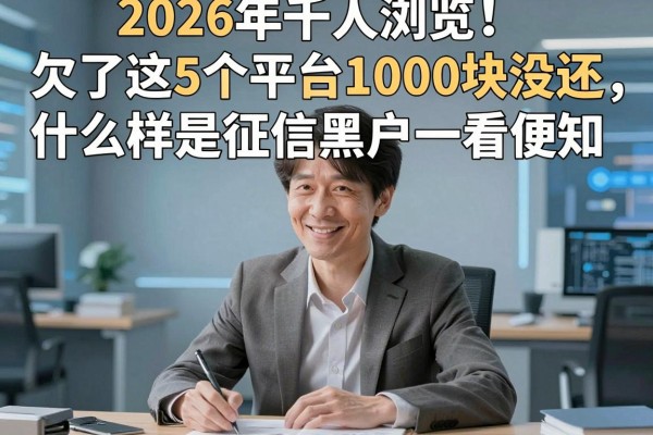 2026年千人浏览！欠了这5个平台1000块没还，什么样是征信黑户一看便知