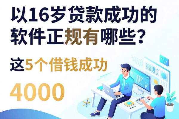 16岁贷款成功的软件正规有哪些?这5个16岁借钱成功4000的平台4月最新整理