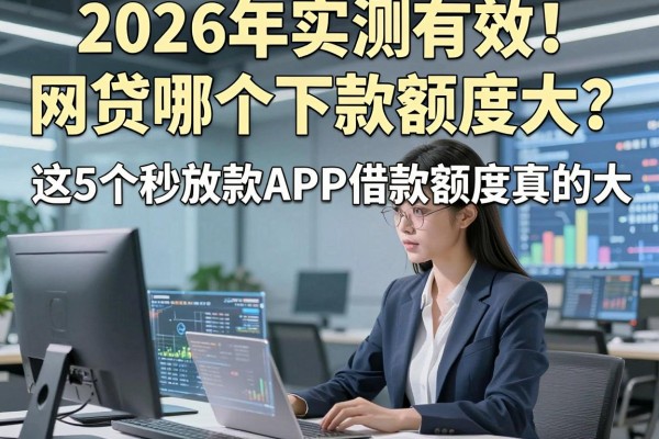 2026年实测有效！网贷哪个下款额度大？这5个秒放款APP借款额度真的大