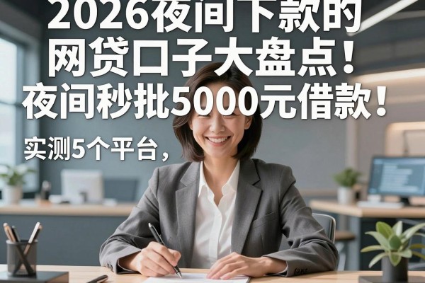 2026夜间下款的网贷口子大盘点！实测这5个平台，夜间秒批5000元借款！