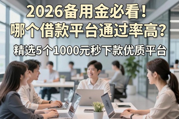 2026备用金必看!哪个借款平台通过率高?精选5个1000元秒下款优质平台