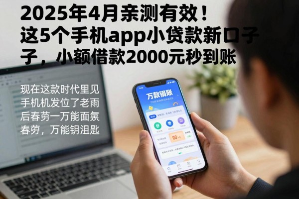 2025年4月亲测有效!这5个手机app小额贷款新口子,小额借款2000元秒到账
