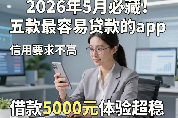 2026年5月必藏!五款最容易贷款的app,信用要求不高,借款5000元体验超稳