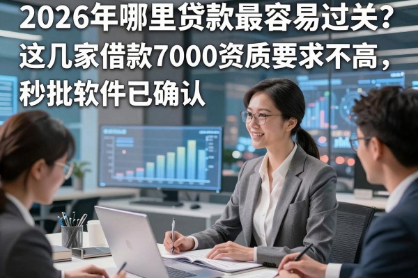 2026年哪里贷款最容易过关？这几家借款7000资质要求不高，秒批软件已确认！