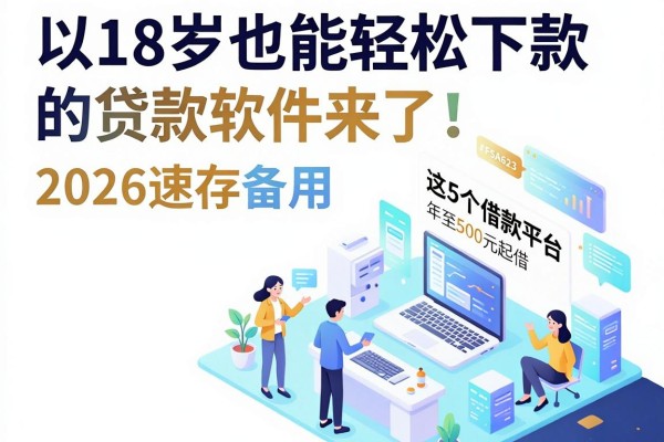 18岁也能轻松下款的贷款软件来了!2026速存备用,这5个借款平台年龄门槛低至500元起借