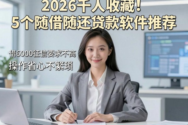 2026千人收藏!5个随借随还贷款软件推荐,借6000征信要求不高、操作省心不繁琐