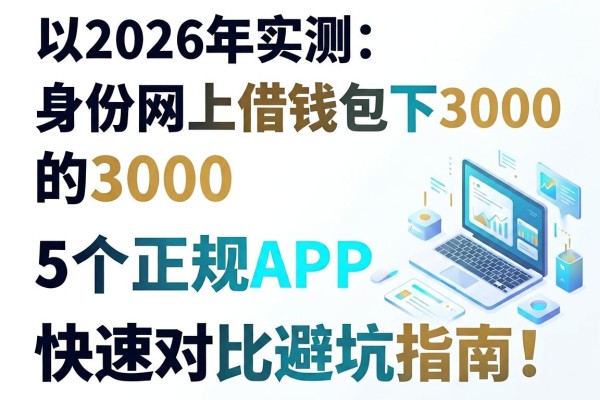 2026年实测：身份证网上借钱包下3000的5个正规APP，快速对比避坑指南！