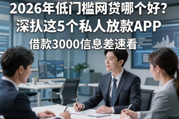 2026年低门槛网贷哪个好?深扒这5个私人放款APP,借款3000信息差速看!
