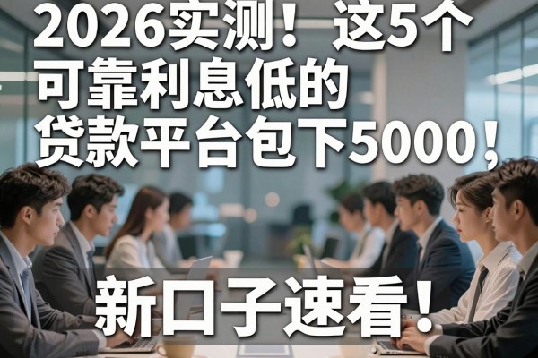 2026实测!这5个可靠利息低的贷款平台包下5000,新口子速看