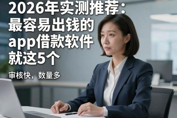 2026年实测推荐：最容易出钱的app借款软件就这5个，审核快、数量多！