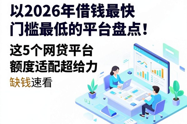 2026年借钱最快门槛最低的平台盘点!这5个网贷平台额度适配超给力,缺钱速看