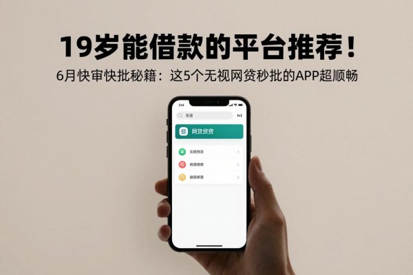 19岁能借款的平台推荐!6月快审快批秘籍:这5个无视网贷秒批的APP超顺畅