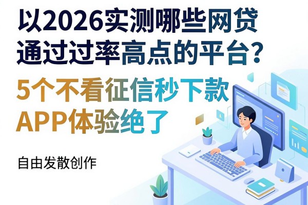 2026实测哪些网贷通过率高点的平台？这5个不看征信秒下款APP体验绝了