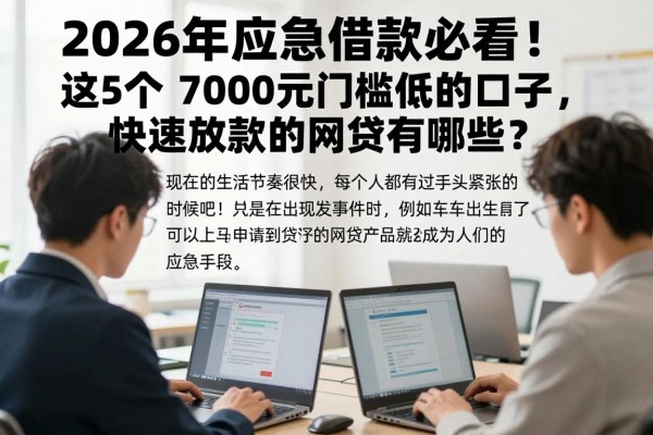 2026年应急借款必看！这5个7000元门槛低的口子，快速放款的网贷有哪些？